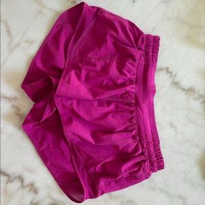 RETIRED Pink lululemon hotty hot shorts